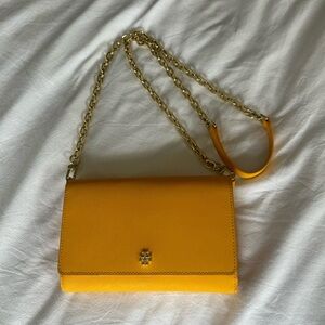 Tory Burch Yellow Chain Strap Women's Bag